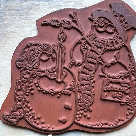 Uptown Snowmen Snowman S’mores Rubber Stamp - Picture 2 of 4